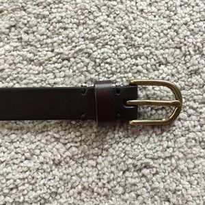 Uniqlo Women's Vintage Skinny Belt - Dark Brown